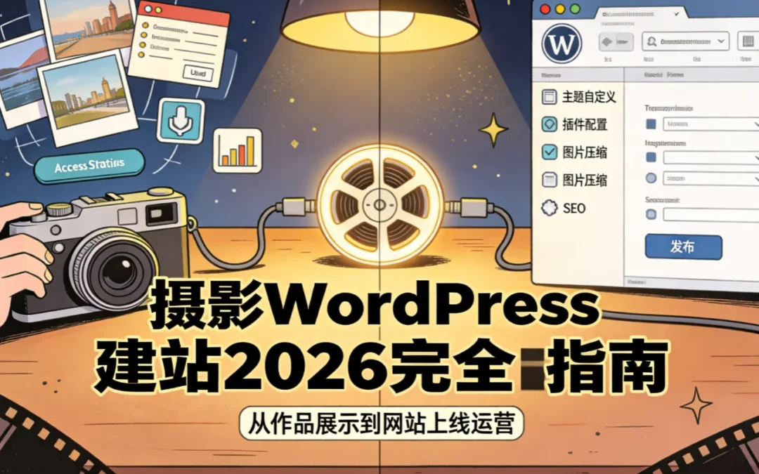 摄影WordPress建站2026完全指南