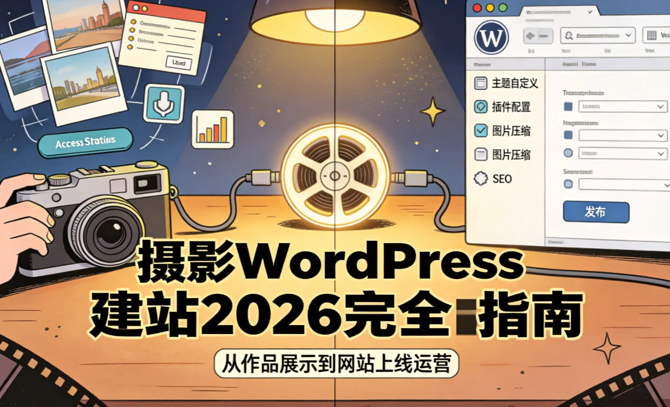 摄影wordpress建站2026完全指南