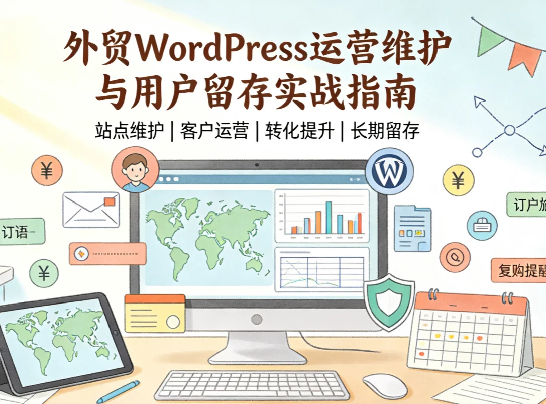 2026外贸wordpress运营维护与用户留存实战指南 2026外贸wordpress运营维护与用户留存实战指南