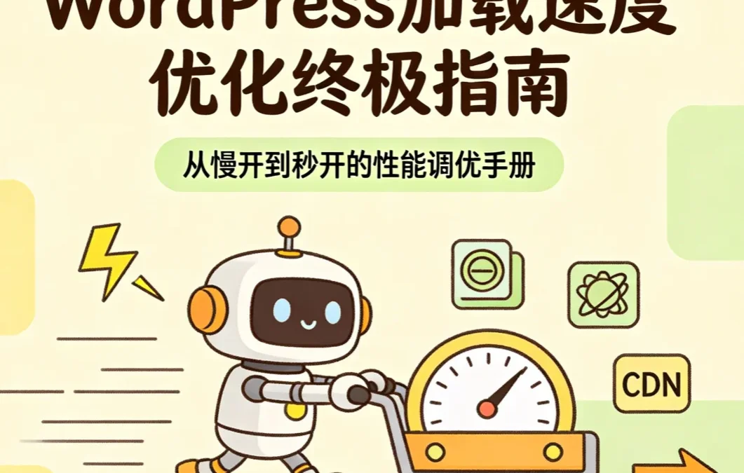 WordPress加载速度优化终极指南2026