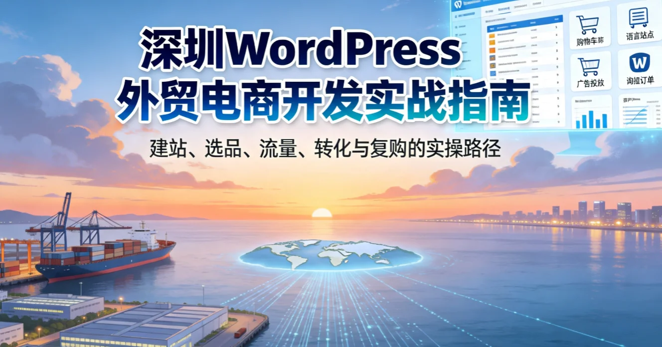 2026深圳wordpress外贸电商开发实战指南