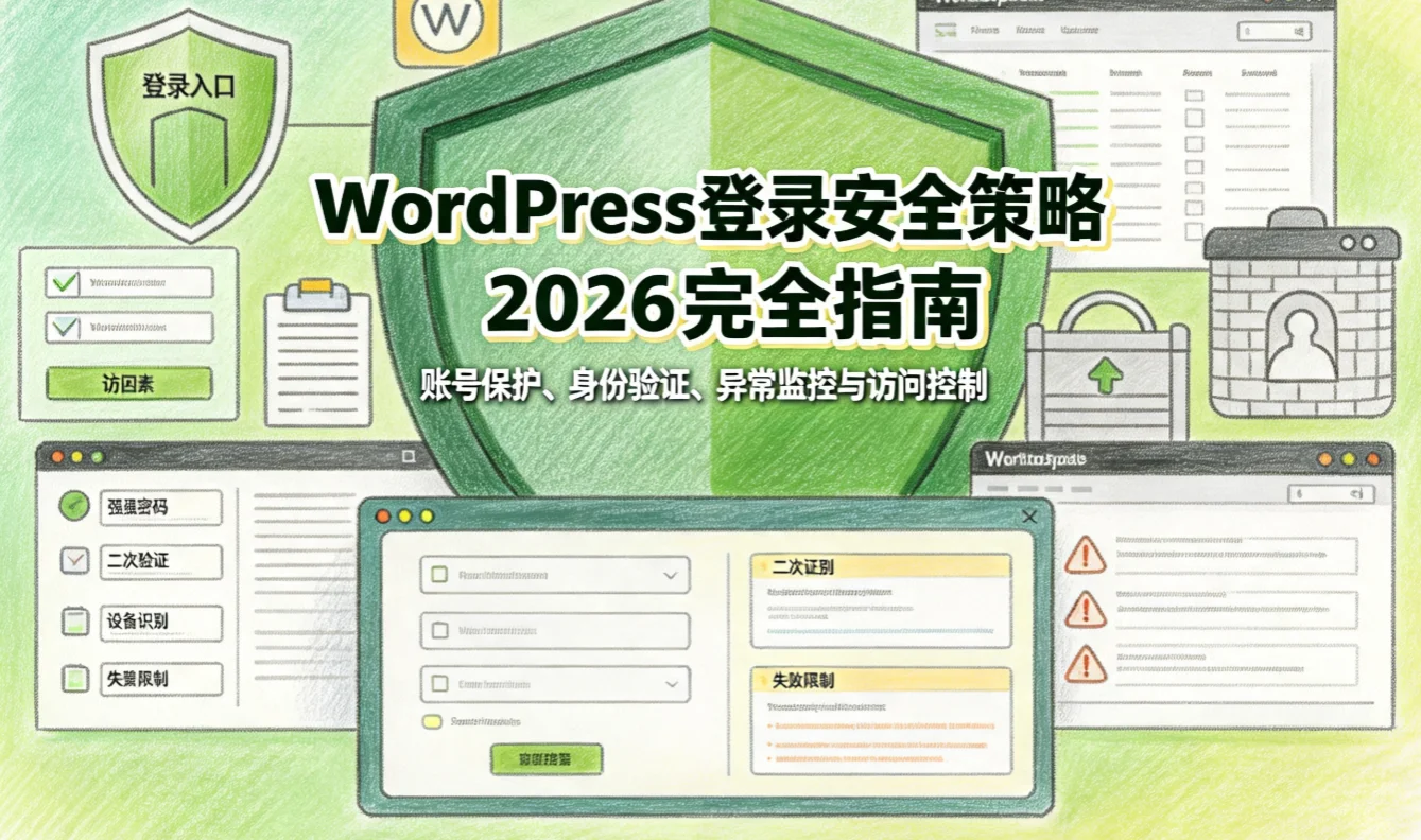 wordpress登录安全策略2026完全指南