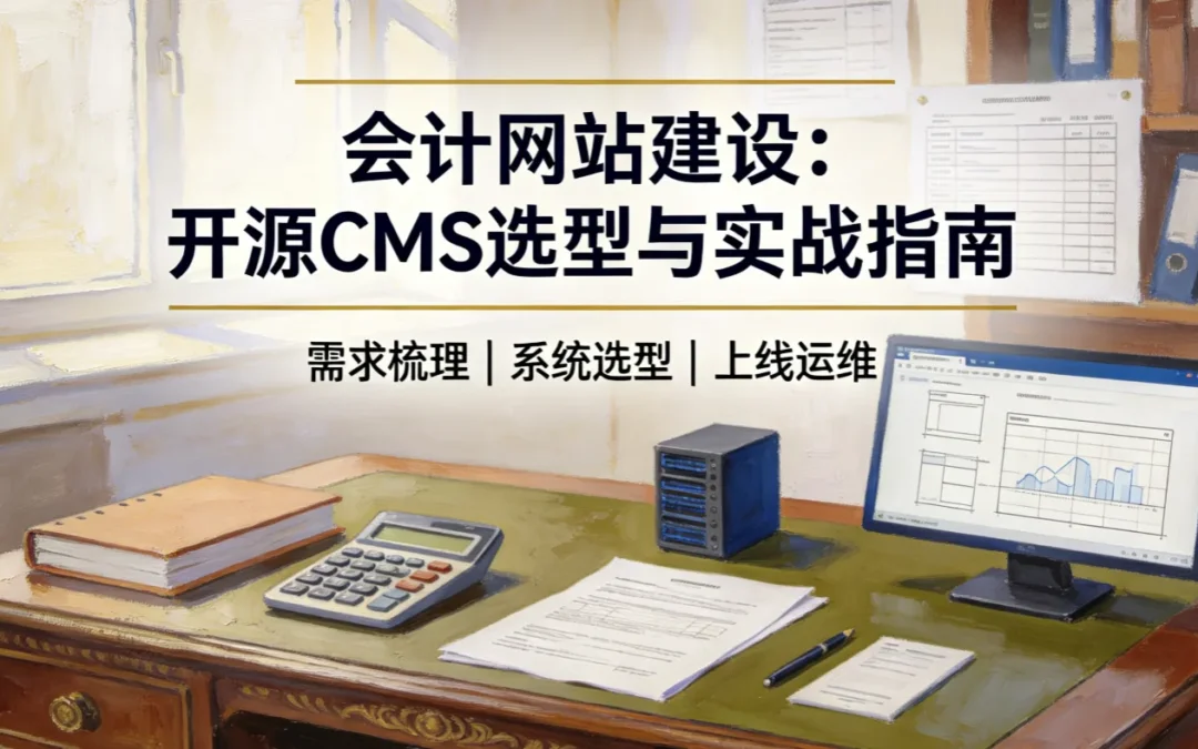 2026会计网站建设：开源CMS选型与实战指南