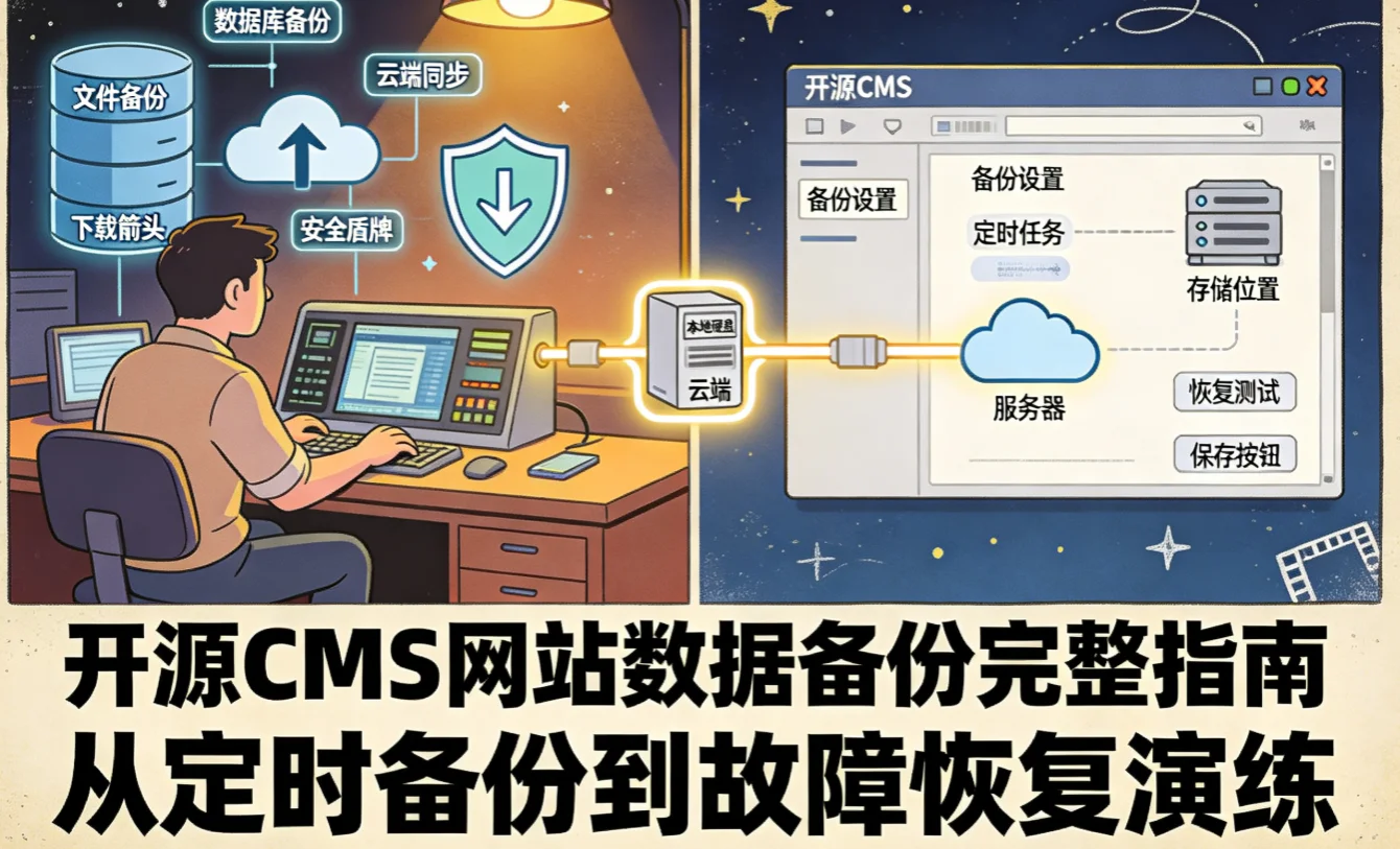 2026开源cms网站数据备份完整指南