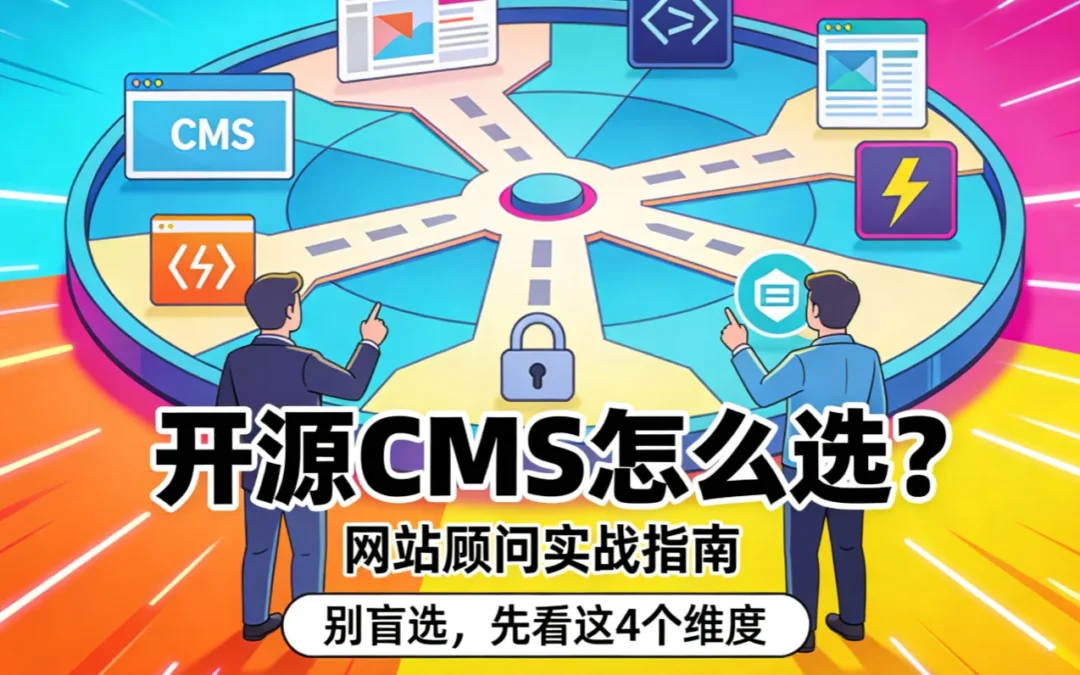 2026开源CMS怎么选?网站顾问实战指南