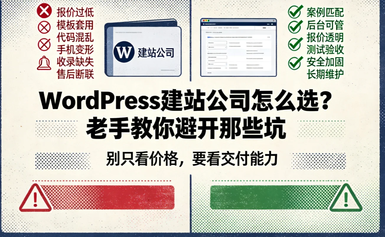 2026年wordpress建站公司怎么选?老手教你避开那些坑 2026年wordpress建站公司怎么选?老手教你避开那些坑
