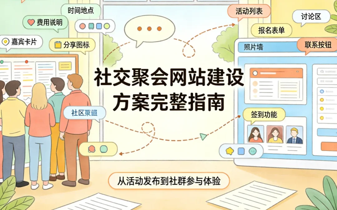 社交聚会网站建设方案2026完整指南