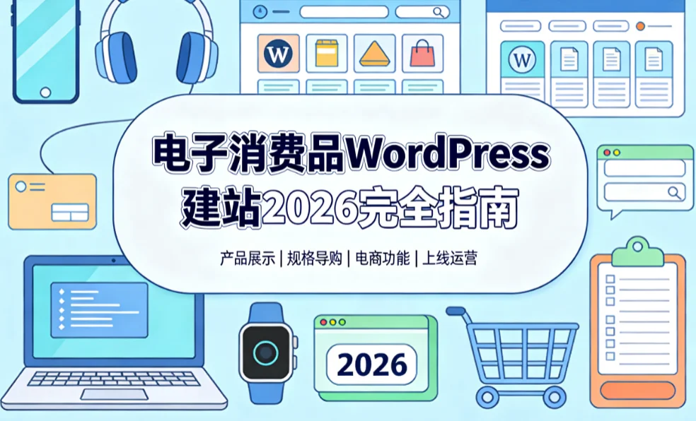 电子消费品wordpress建站2026完全指南