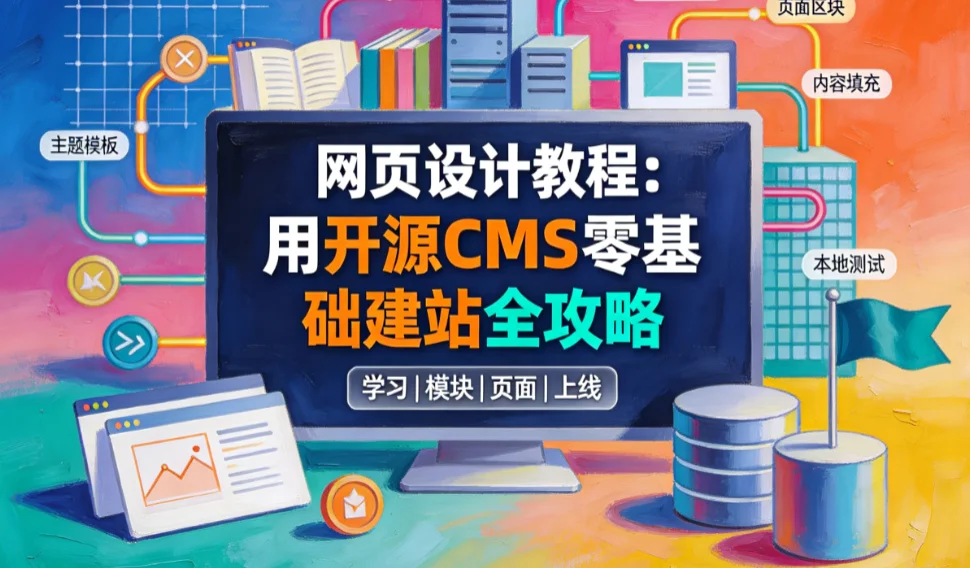 2026网页设计教程:用开源cms零基础建站全攻略