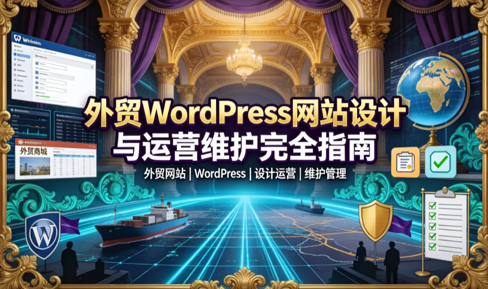 2026外贸wordpress网站设计与运营维护完全指南 2026外贸wordpress网站设计与运营维护完全指南
