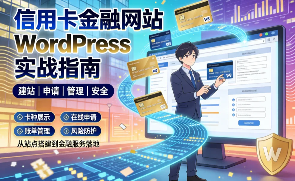 信用卡金融网站wordpress实战指南