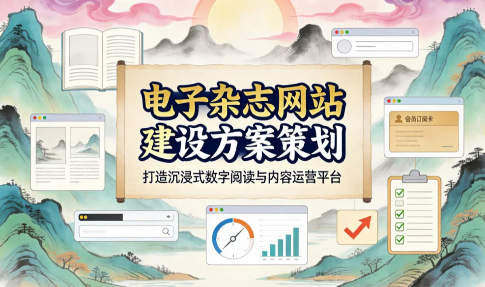 电子杂志网站建设方案策划2026
