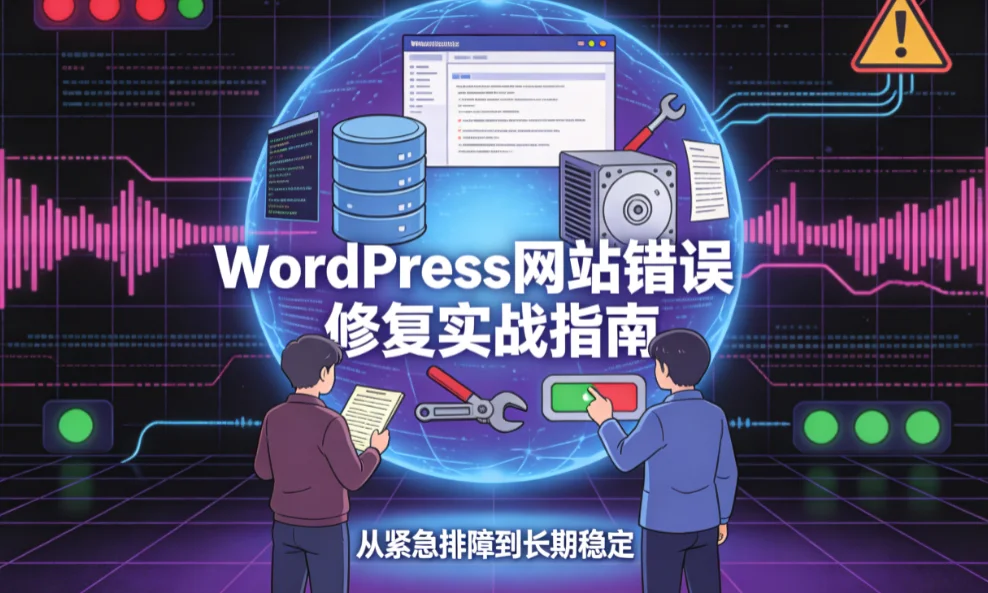 wordpress网站错误修复实战指南2026